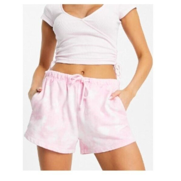 Levi's Women's Cotton Shorts / Cover up Pink Tie Dye Size Small NWT ORG $ 49 - Picture 1 of 6